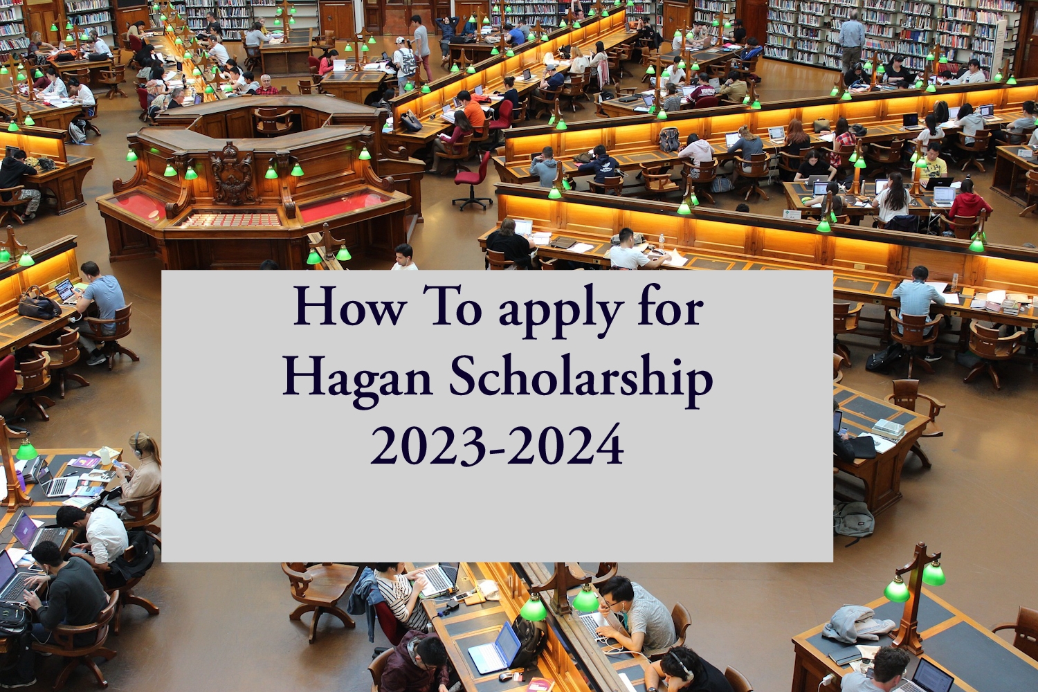 How To apply for Hagan Scholarship Application 2023-2024 
