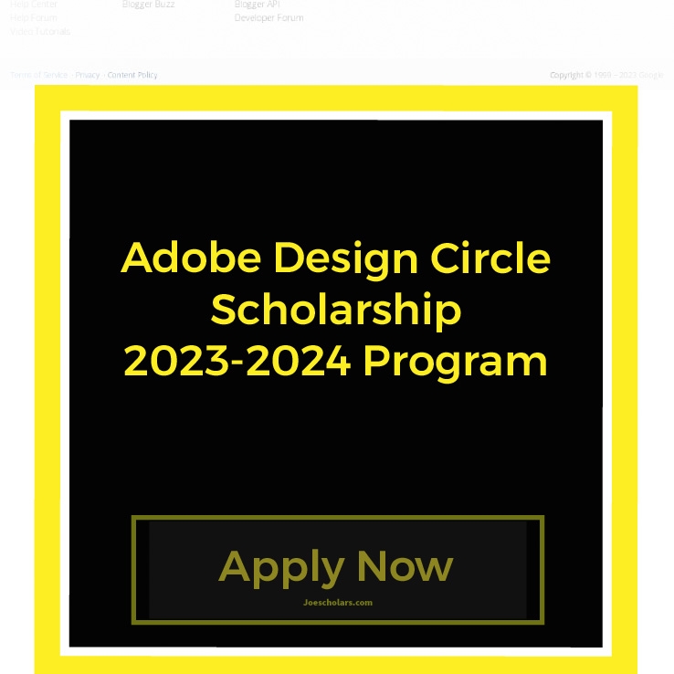 Adobe Design Circle Scholarship Application 20232024