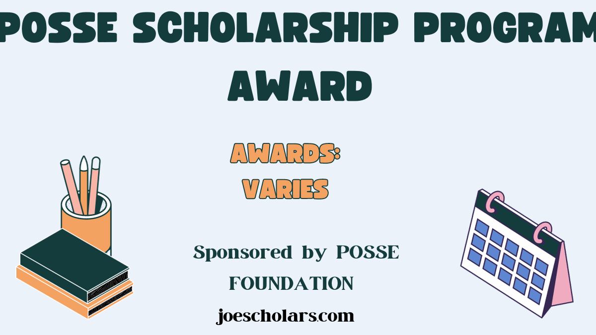 Posse Scholarship Program Application 