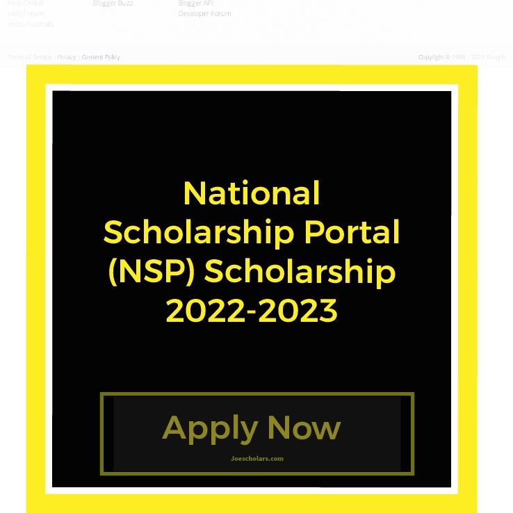 NSP Scholarship 2022-2023: National Scholarship Portal