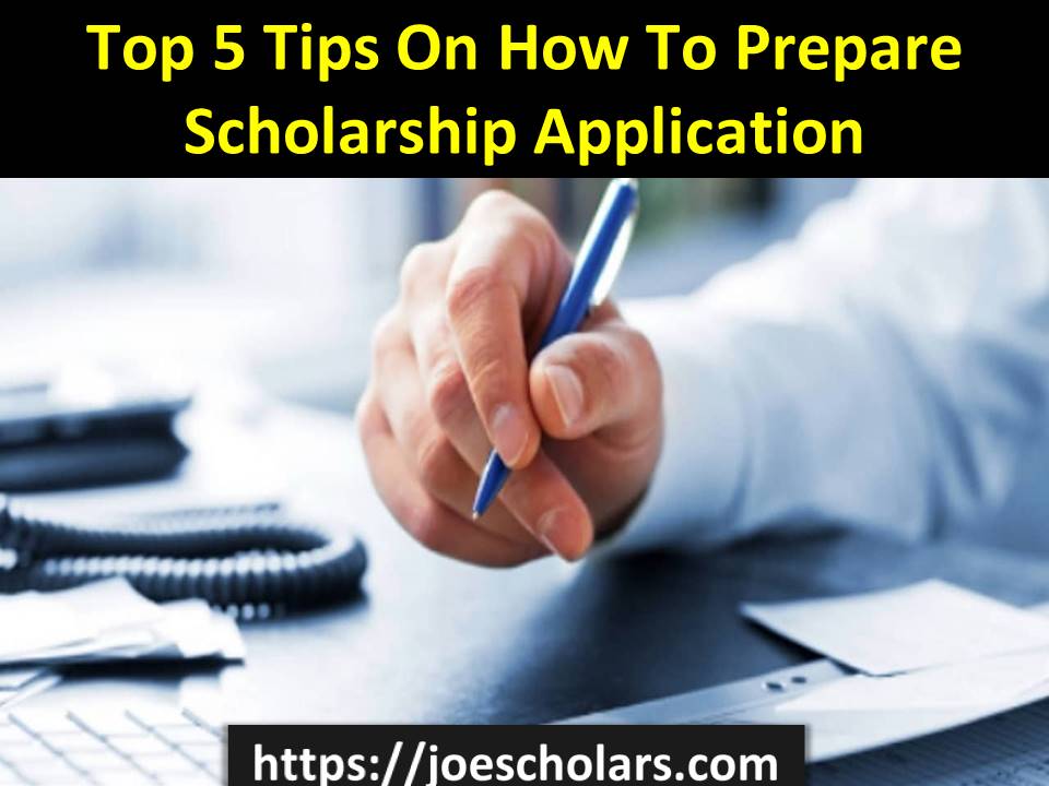 Prepare Scholarship Application